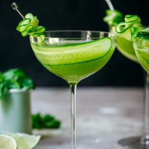 Garnish in Martini Glass